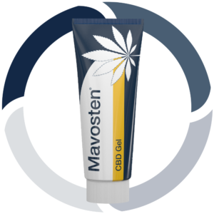 Mavosten CBD Gel Backround Cyrcle